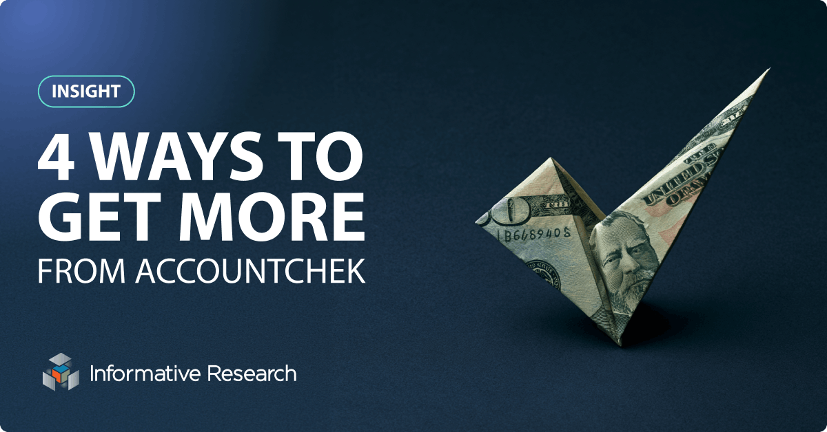4 Ways to Get More From Your AccountChek VOA