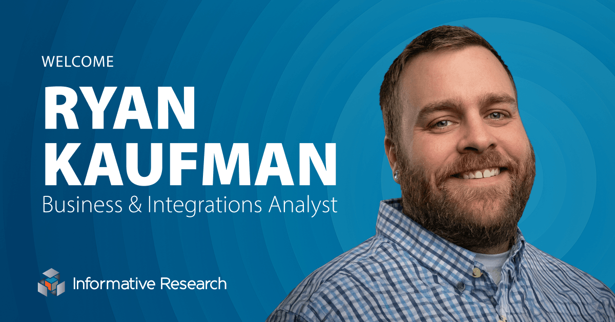 Ryan Kaufman as IR's newest&nbsp;Business and Integrations Analyst
