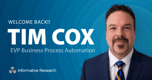 Tim Cox rejoins IR 