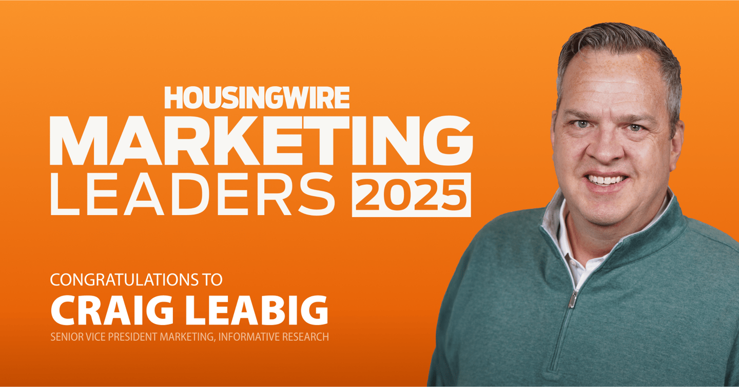 Craig Leabig Named HousingWire 2025 Marketing Leader