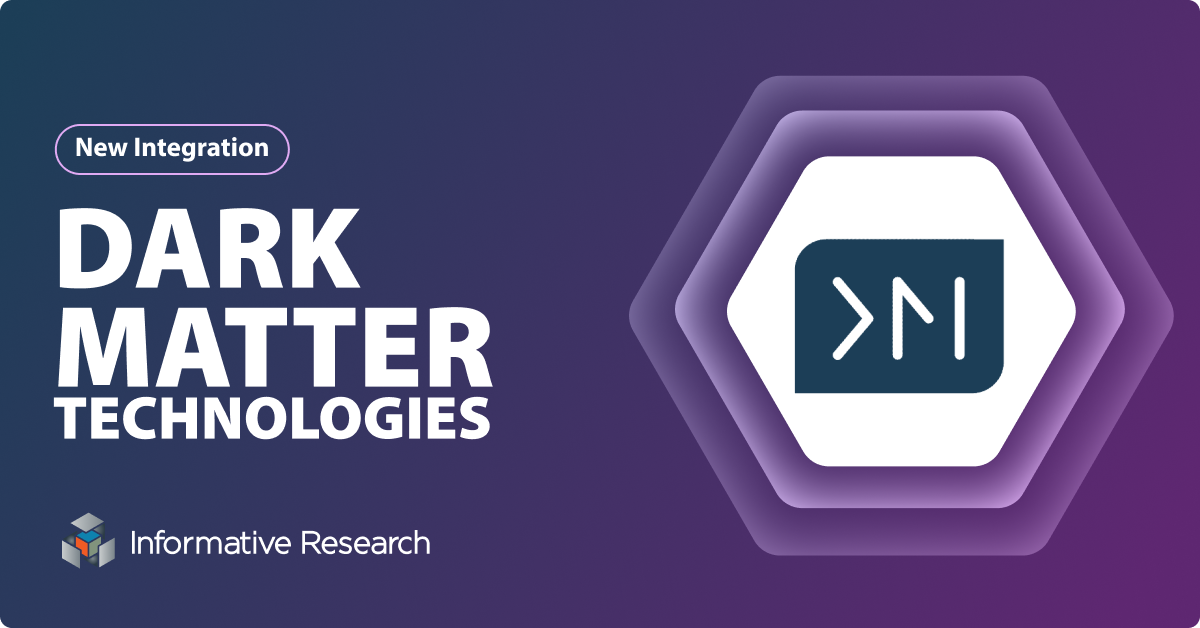 Dark Matter Exchange Adds Informative Research Platform